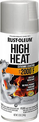 #ad Rust Oleum 248904 Paint Spray Hi Heat Alum 12Oz 12 oz Flat Aluminum $20.99