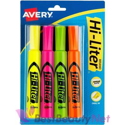 #ad Avery Hi Liter Desk Style Highlighters 4 Count $7.95