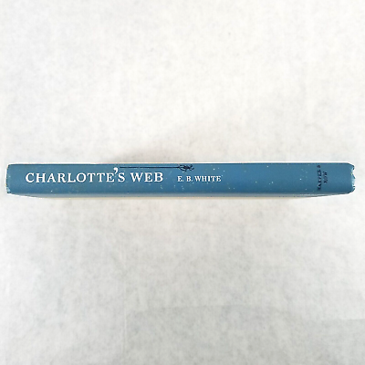 #ad VTG 1952 Charlotte#x27;s Web by E.B. White Harper and Row Blue White Cover No DJ $15.99