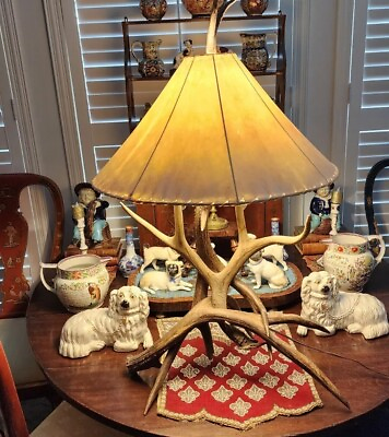 #ad Deer Antler Lamp Large **SHADE INCLUDED ** $150.00