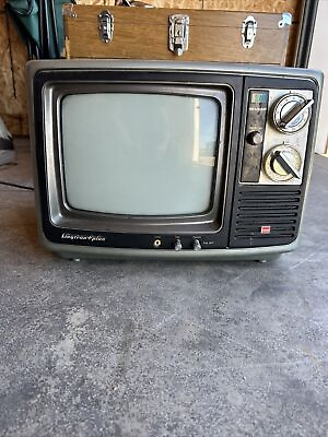 #ad Working Sharp Linytron Plus Color CRT Vintage TV 1970s Retro Gaming Analog 9B12A $200.00