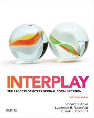 #ad Interplay: The Process of Interpersonal Communication Paperback GOOD $4.73