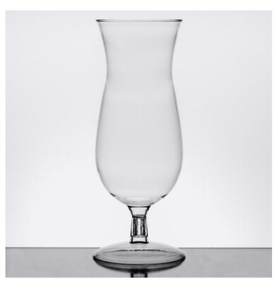 #ad Findline Quenchers 14 Ounce Hurricane Glass 4515 CL Clear Plastic 4 Piece Set $11.09