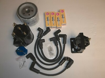 #ad MERCRUISER 3.0L TUNE UP KIT OIL FILTER IGNITION COIL WIRES CAP ROTOR SPARK PLUGS $129.95