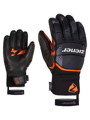 #ad Ziener Race Racing Gloves Gladir Aqua Shield Black 918 New $53.62