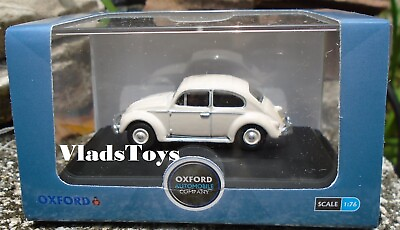 #ad Oxford Automobile 1 76 scale VW Bug Volkswagen Beetle Lotus White 76VWB008 $19.95