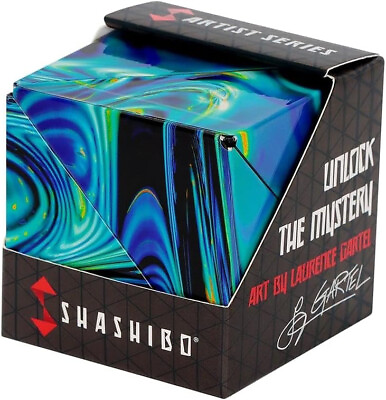 #ad SHASHIBO Shape Shifting Box Award Winning Fidget Cube w 36 Magnets Mystic Ocean $27.90