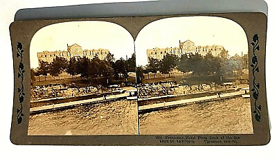 #ad Frontenae Hotel from desk of the Steamer St Lawrence Stereo View Card $6.99