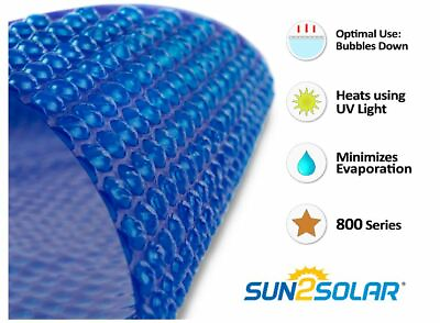 #ad Sun2Solar 800 Series Solar Blanket Heater Cover for Round Swimming Pools $219.99