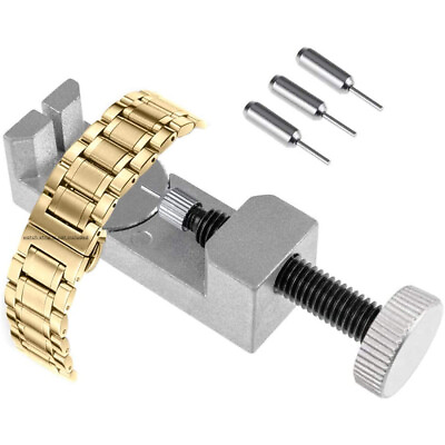 #ad Metal Adjustable Watch Band Strap Bracelet Link Pin Remover Repair Tool Kit US $7.99