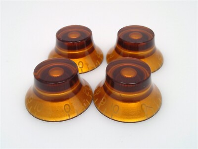 #ad True Custom Shop® Amber Top Hat Knobs For Gibson Les Paul SG Pure LP 4 Pack $11.97