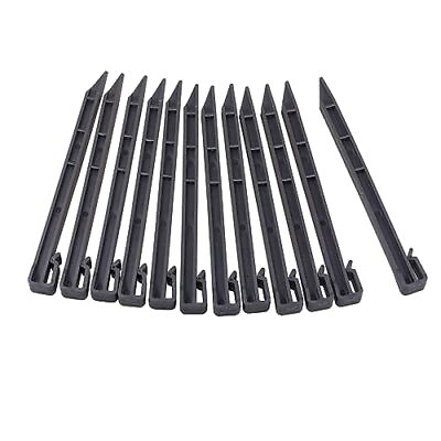 #ad 10quot; Landscape Edging Stakes 20 Pcs Heavy Duty Plastic Landscaping Anchoring S... $23.60