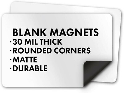 #ad BLANK HEAVY DUTY MAGNETIC DECALS WEATHER RESISTANT STRONG ADHESION FOR VEHICLES $32.95