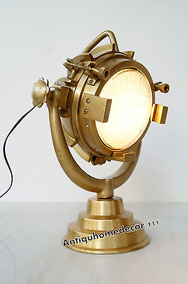 #ad Antique Study Table Lamp Search light Spotlight Nautical Lamp Light Home Decor $156.01