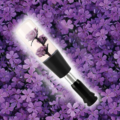 #ad JDM Clear Purple Real Flower Automatic Gear Stick Shift Knob Lever Shifter 23cm $28.88