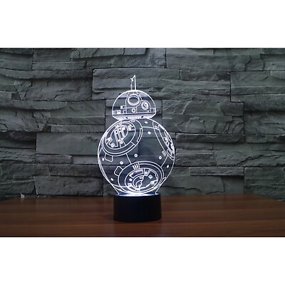 #ad Illusion Star Wars BB8 Lamp 3D Light Experience $18.99