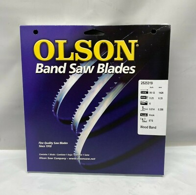 #ad Olson Bandsaw Blades 2525319 Wood Band $16.63