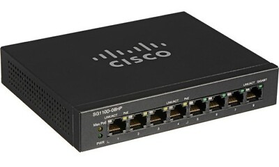 #ad Cisco SG110D 08HP 8 Port Gigabit PoE Unmanaged Switch SG110D 08HP JP $87.00