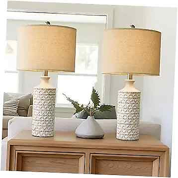 #ad 24quot; Modern Contemporary Ceramic Lamp Set of 2 Large 24quot; Ceramic Table Lamp $104.53