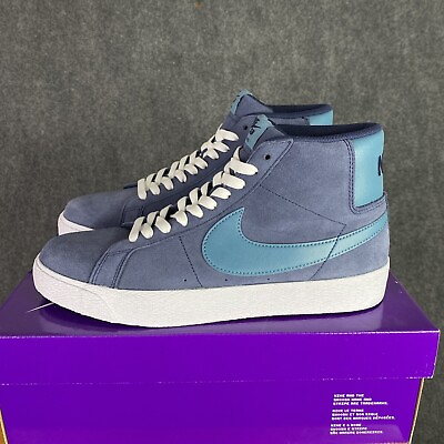 #ad Nike SB Zoom Blazer Men 10 US Shoes Navy Blue Mid Top Skate Sneaker FD0731 400 $69.99