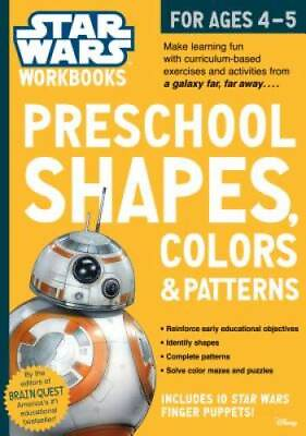 #ad Star Wars Workbook: Preschool Shapes Colors and Patterns Paperback GOOD $4.04