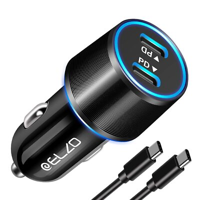 #ad Dual USB C Car Charger Fast Charging 36W Type C Car Charger PD 3.0 Adapter Co... $14.66