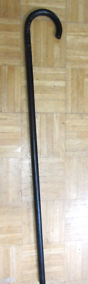 #ad Vintage Wood Cane Curved Handle Gentleman#x27;s Solid HD Walking Stick 36.5quot; $24.95
