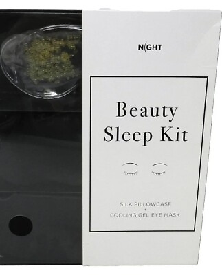 #ad Night Beauty Sleep Kit Silk Pillowcase amp; Cooling Gel Eye Mask $40.00