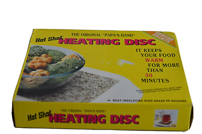 #ad Hot Shot Heating Disc Granite Microwavable Heating Disc 1997 New in box $10.59