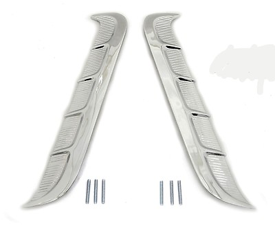 #ad NEW 1964 1965 Mustang Chrome Quarter Panel Ornaments Pair Left and Right Side $39.95