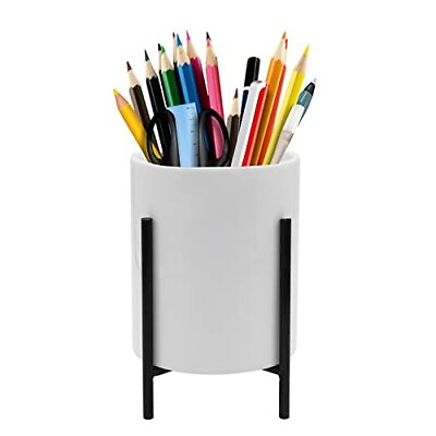 #ad Pgyeb Pencil Holders amp; Pen Holders for DeskCeramic Pen 1Pcs WhiteBlack $23.62