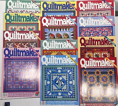 #ad Quiltmakers Magazine 12 Issues 1991 1903 $24.99
