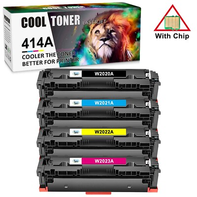 #ad WITH CHIP 4x W2020A Toner for HP 414A Laserjet Pro MFP M479fdw M479fdn M454dn $249.95