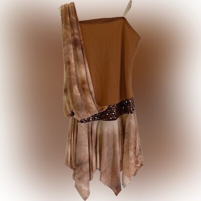 #ad Curtain Call Copper Bronze Lyrical Dance Jazz Tap Ballet Costume Size CLA $24.00