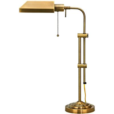 #ad CAL Lighting amp; Accessories BO 117TB AB Pharmacy Table Lamp Antique Brass $170.00