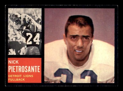 #ad 1962 Topps Football #52 Nick Pietrosante NM *e1 $25.00