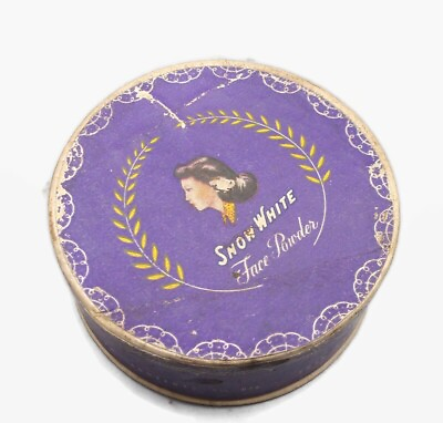 #ad Snow White Face Powder Unused Sealed Topaz Tan Antique Vtg Snow White Products $45.00