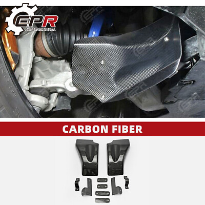 #ad For 08 11 Nissan GTR R35 Carbon Fiber Front Brake Cooling Set Trim Body Kits $386.06