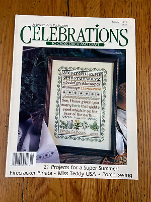 #ad Celebrations To Cross Stitch And Craft Summer 1993 21 PROJECTS for Summer $3.55