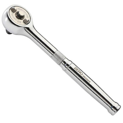 #ad Zero Degree 1 4quot; Inch Drive Gearless Ratchet Nickel Plated 1quot; Turning Arc 38150 $24.95