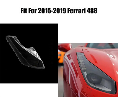 #ad Headlight Headlamp Lens Cover Right Side 1Pcs Fit For 2015 2019 Ferrari 488 $200.09
