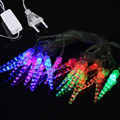 #ad 4.5M 28LED Christmas Icicle String Lights Fairy Wedding Party Light Decor $10.57