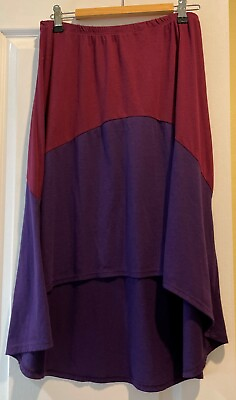 #ad Lily White Women#x27;s Purple Maroon color block Size Medium Made in USA Nordstrom $10.99