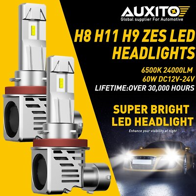 #ad H11 H8 60W LED Headlight Conversion Kit Low Beam Bulbs 24000LM Extreme Bright M3 $34.19