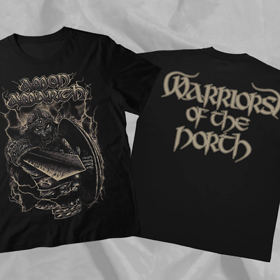 #ad AMON AMARTH Warriors Of The North Viking Vintage Double Sided T Shirt $21.99