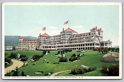 #ad Mount Washington Hotel Bretton Woods White Mountains New Hampshire Postcard $7.75
