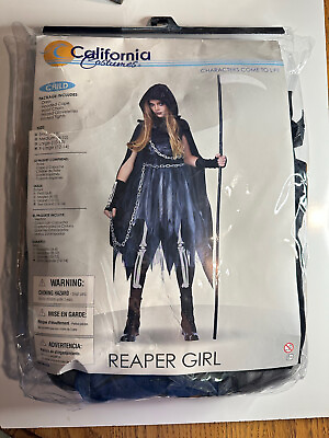 #ad California Costume REAPER skeleton ghosts CHILD Girls halloween outfit 00535 $25.00