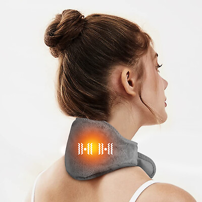 #ad USB Portable Electric Heating Warm Neck Massager Pads Relax Therapy Pain Relief $17.89