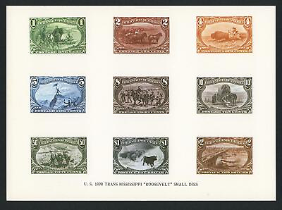 #ad Dealer Dave US Stamps VonCorp Edu Card #115TRANS MISSISSIPPI DIES Mint 020 $9.89