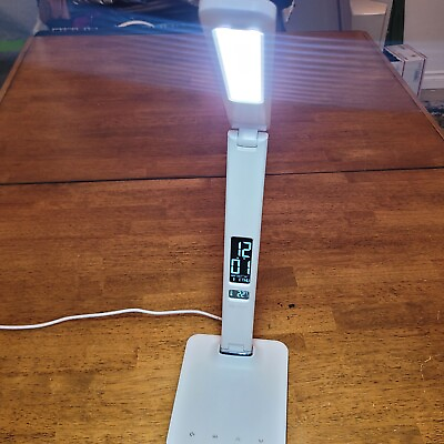 #ad OttLite Executive Desk Lamp with 2.1A USB Charging Port WHITE $34.95